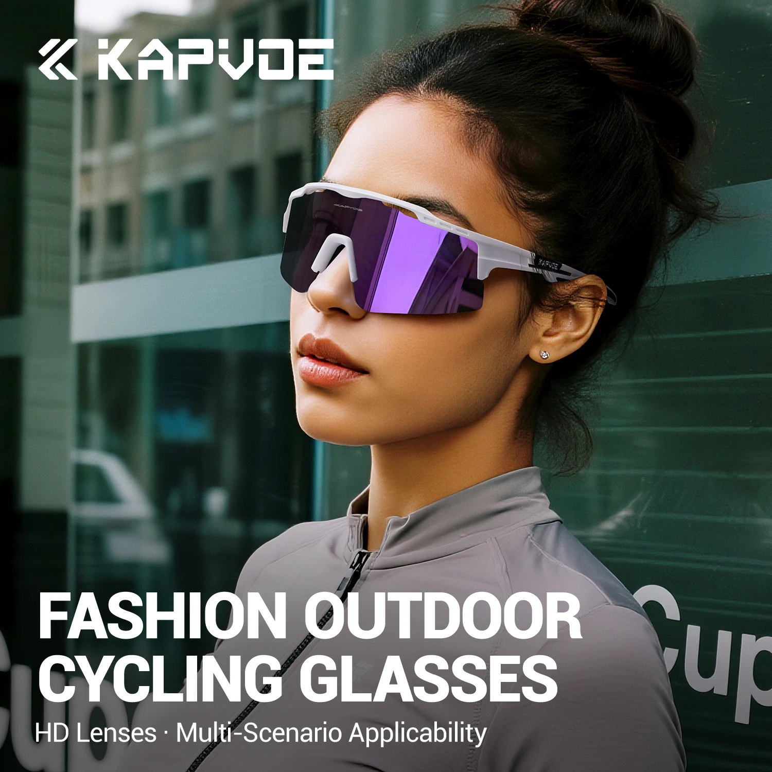 Kapvoe Women's Cycling Sunglasses Hiking Eyewear Road Bike Glasses for Men Sports Outdoor Speed Mountain Bicycle Cycl Goggle