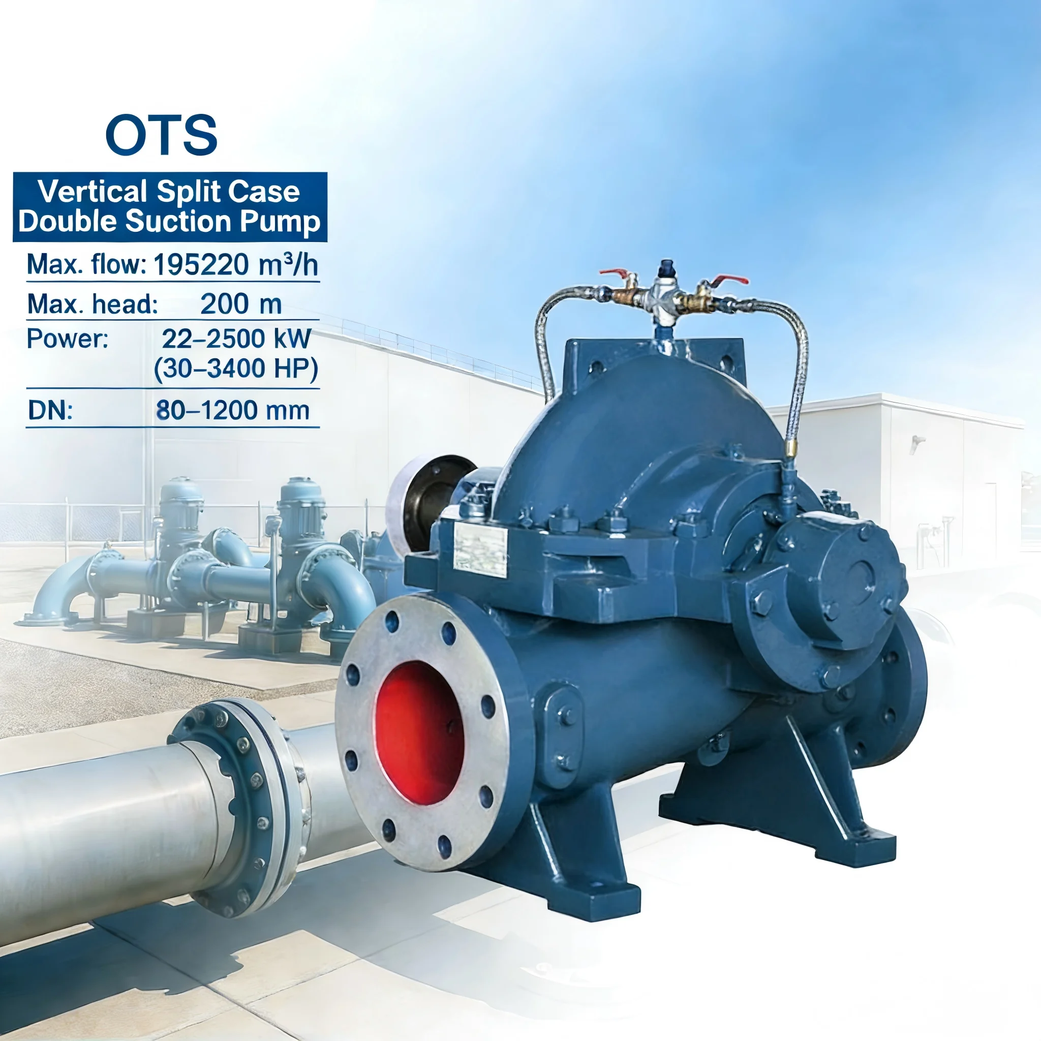 

Multi-Stage High-Flow Capacity Pump for Power Plant Cooling Systems Horizontal Split Case Multistage Pump SHYNPO OTS