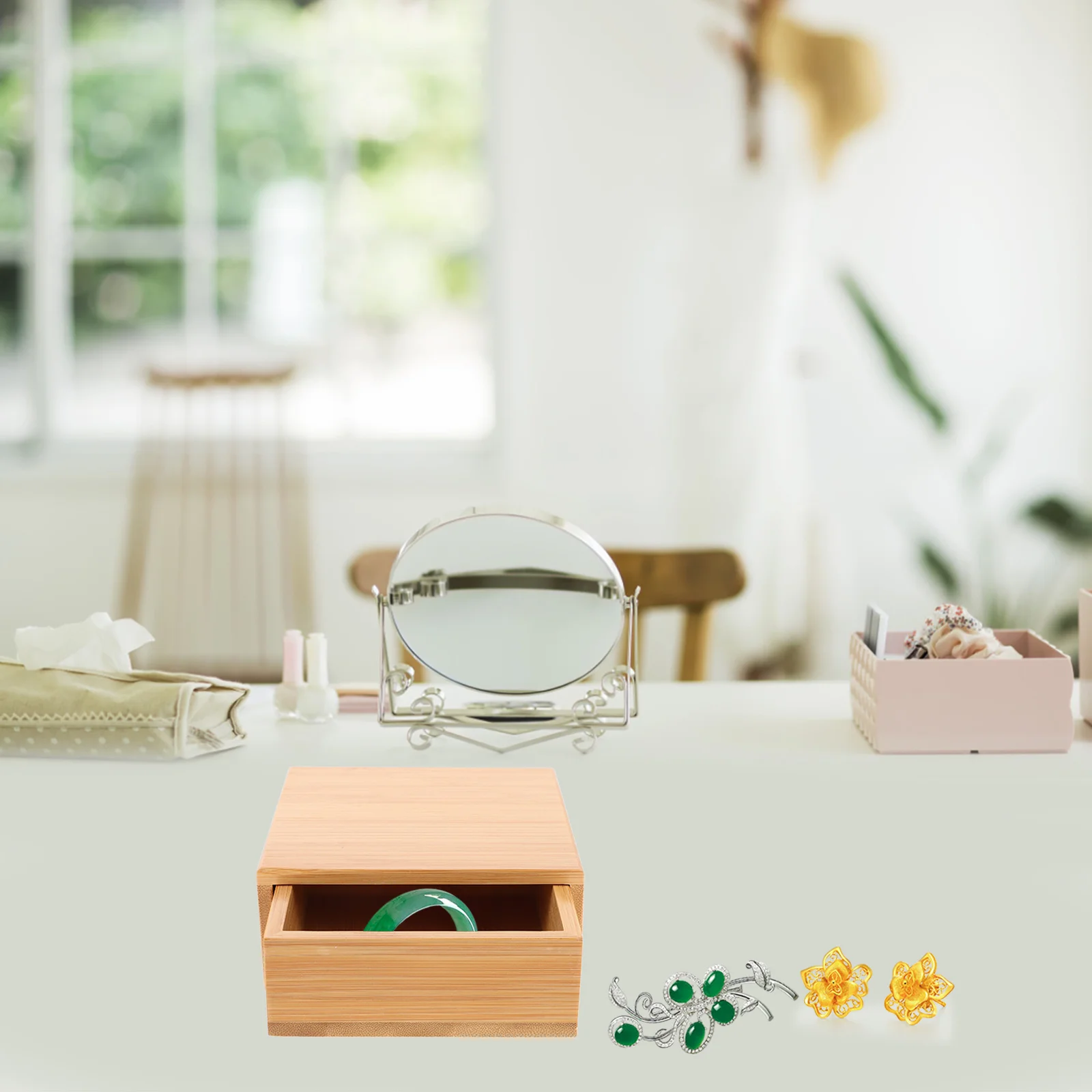 

Бамбуковая шкатулка для драгоценностей, деревянный контейнер на память для женщин и мужчин, маленькие сокровища, органайзер в винтажном стиле, коробка для домашнего офиса, комнаты