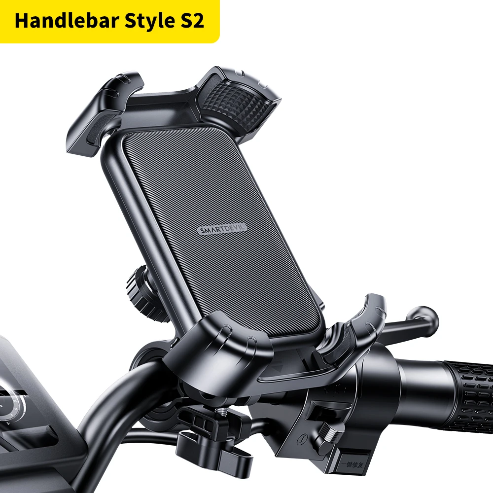 SmartDevil Fahrrad-Telefonhalter, universeller Fahrrad-Telefonhalter für 4,7 Zoll, 7,2 Zoll Handy-Ständer, stoßfester Halterungsclip