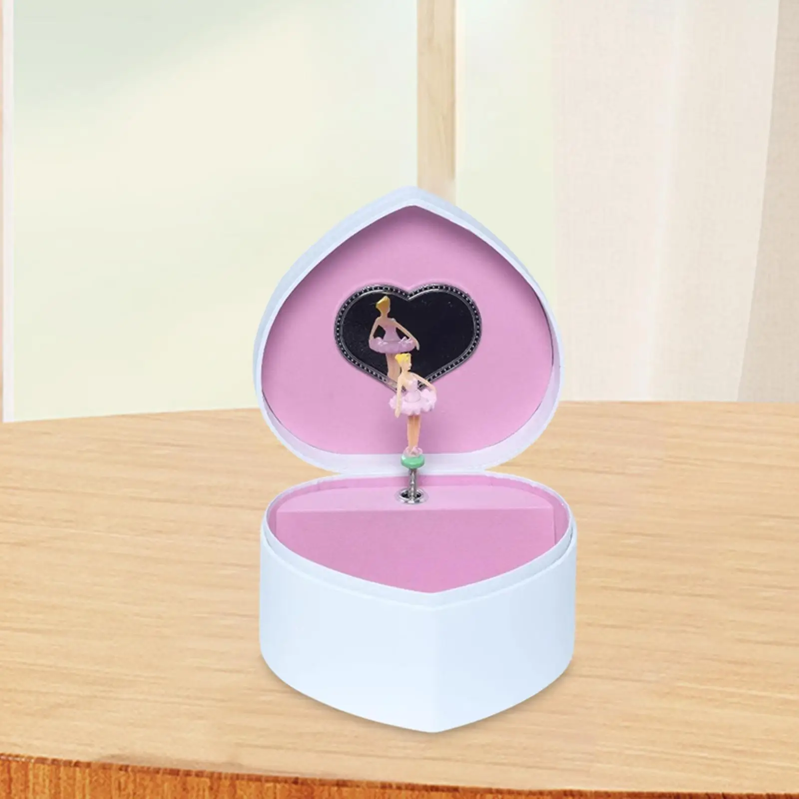 

Jewelry Storage Box Ballet Dancer Music Box Portable Tabletop Ornament with