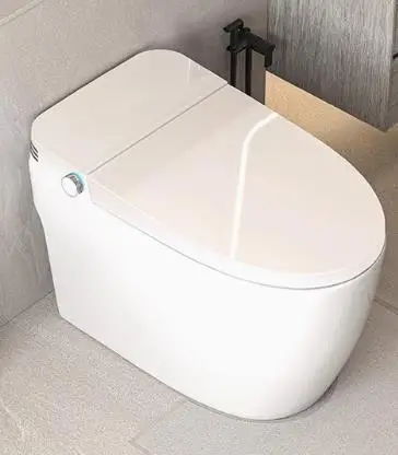 Light smart toilet No water pressure limit Fully automatic flip cover Household semi-smart foam shield Toilet