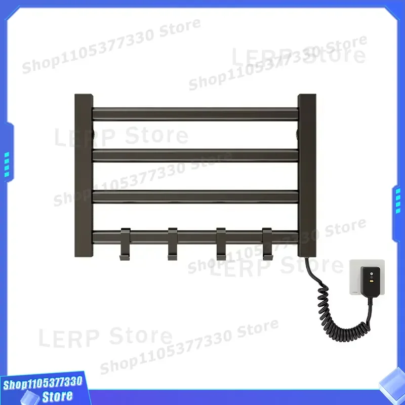 Electric Wall Mounted Drying Rack Steel Bathroom Heater with Temperature Control and Timer Smart Home Radiator Accessory