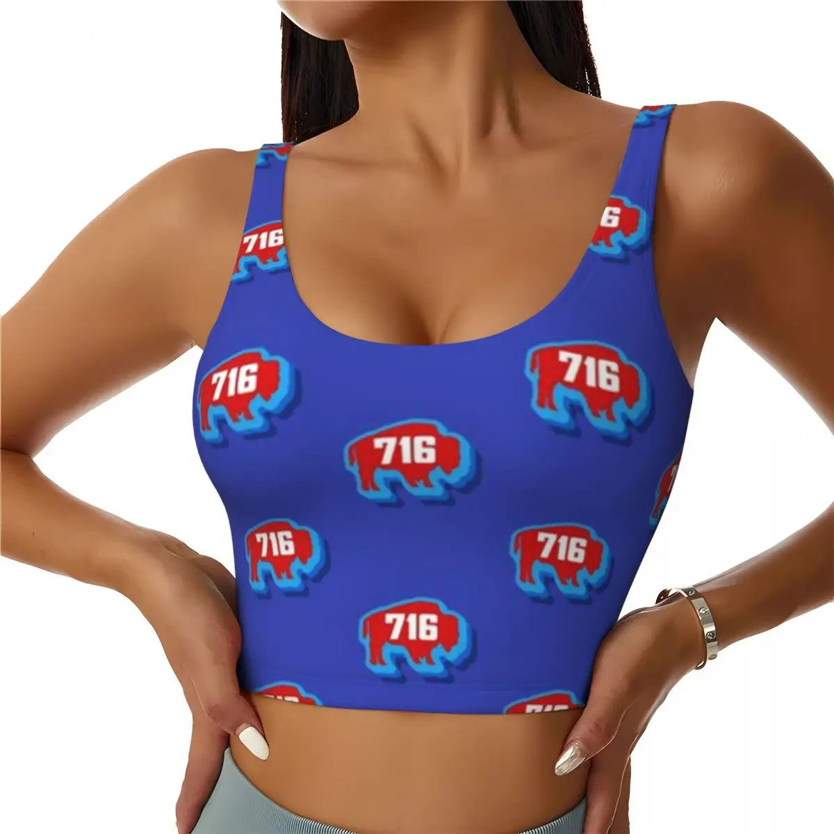 Top de treino plus size Buffalo 716 Buffalo New York WNY Retro Vintage Buffalo NY Trekking Trail Casual Tank