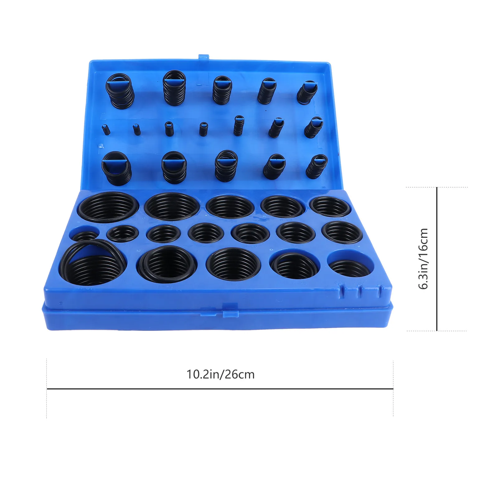 419Pcs Rubber Ring Assortment Kit 32 Metric Sizes Extra Thick Wall Abrasion Resistant Sealing Grommets for Machinery Hvac