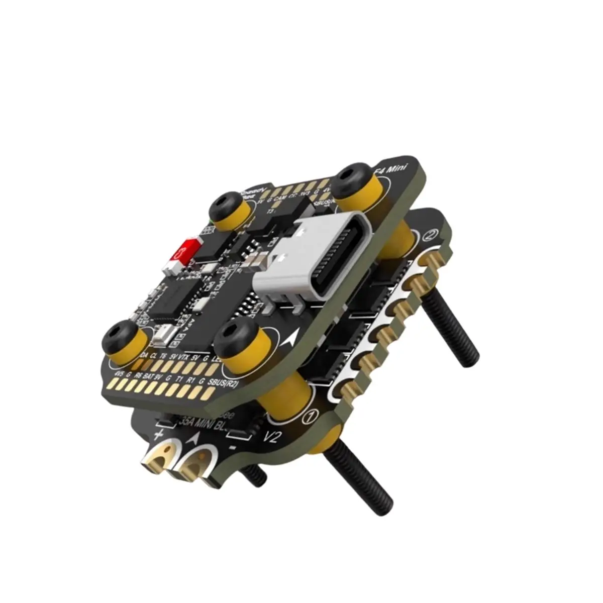 Summer sale- For F405 Mini Stack Flight Controller FC BLS 35A V2 3-6S 20x20 4-in-1 ESC Dual BECs for RC FPV Racing Drone