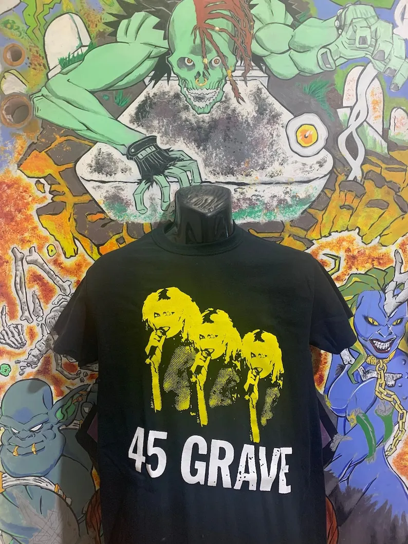 45 гравировочная рубашка «Dinah», черты остались, трещины, мертвецы, Кеннет, панк, субмен, ой