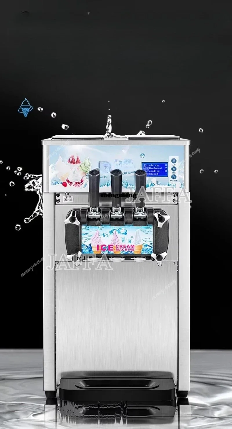 Ice Cream Makers Automatic Commercial Table Top 3 Flavors Yogurt Ice Cream Making Soft Serve Ice Cream Machine For Shop