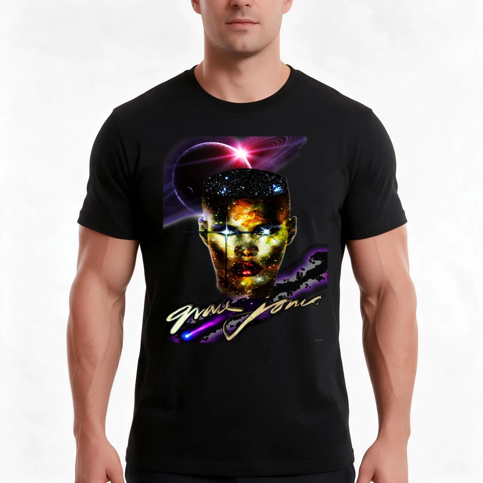 Grace in Space Tribute T-Shirt, Summer Casual Cotton Tee, Oversized Streetwear Tops, Vintage Graphic Print, Unisex Men Women