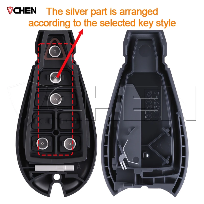 جهاز تحكم عن بعد ذكي ID46 PCF7941 لكرايسلر 300 تاون كونتري جيب جراند شيروكي دودج رحلة رام دورانجو قافلة ماغنوم مفتاح فوب #5