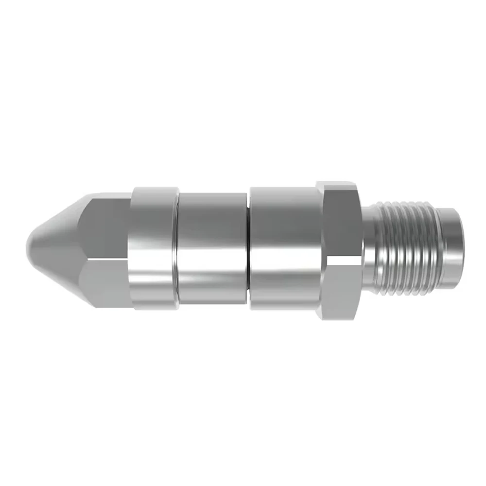Custom CNC-Machined Spring-Loaded Leak-Proof Injection Nozzle: Precision Metal Construction, Compatible with Injection Molding