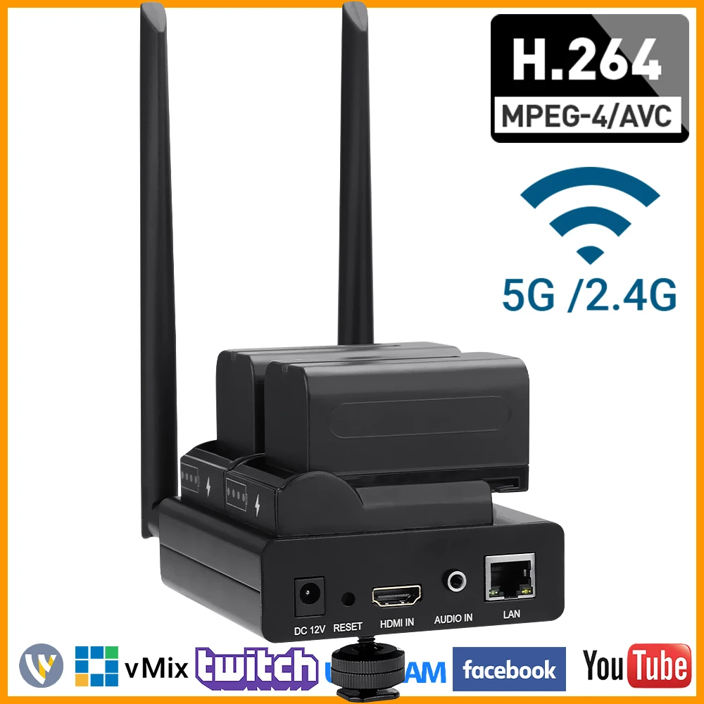 

HEVC H.265 H.264 HDMI to IP Video Encoder Live Streaming Broadcast Encoder for HDMI to RTMP RTMPS SRT RTSP YouTube Facebook Live