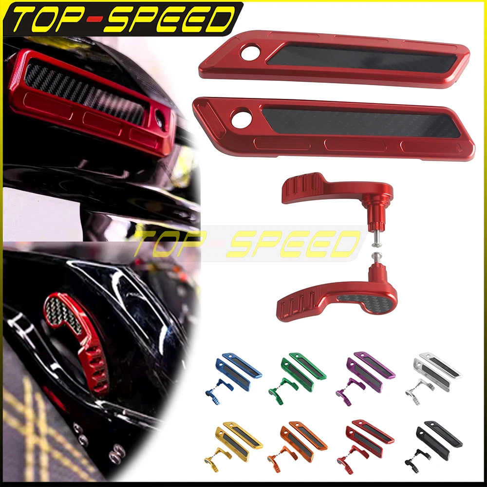 

Motorbike Hard Saddlebag Latch Covers Lid Lifters Lever CNC T6061 Aluminum For Harley Touring FLHX FLHR FLTRX 14-23 FLHRXS 17-24