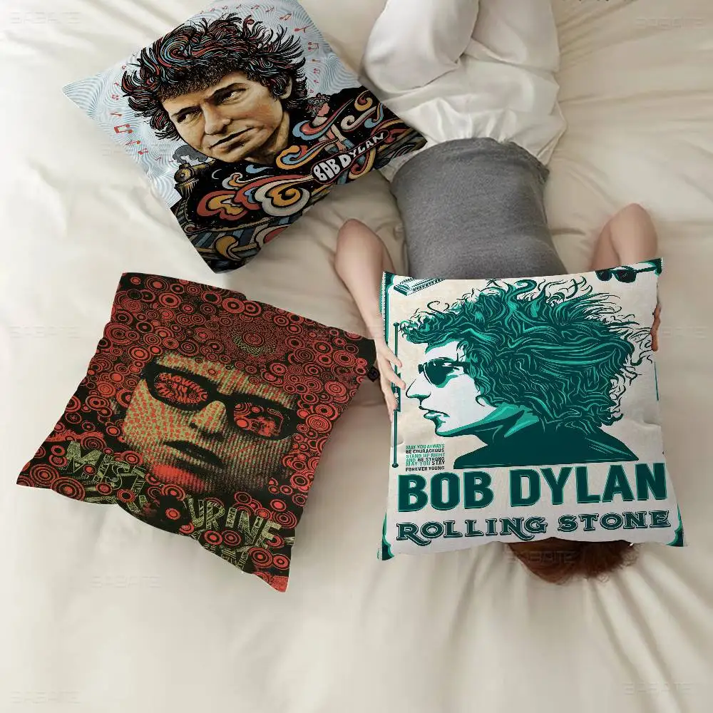 المغني B-Bob ديلان مغني الراب مكتب وسادة المخدة غطاء وسادة السيارة 45X45CM قطني المخدة أريكة غطاء وسادة #1