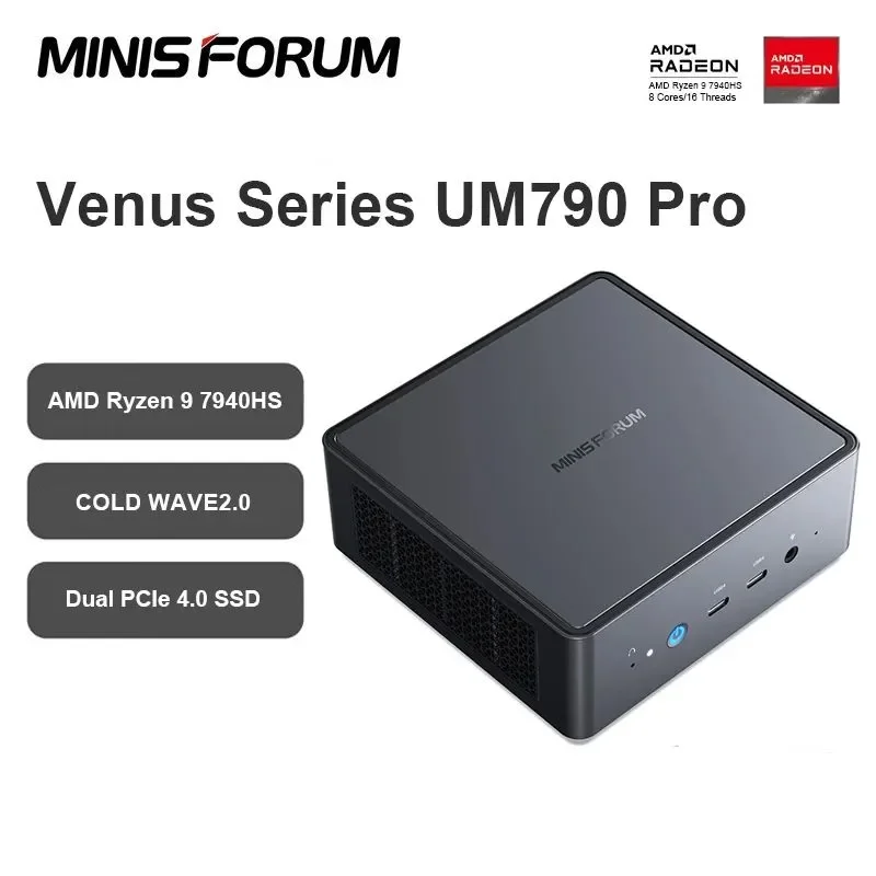 كمبيوتر صغير MINISFORUM UM790 Pro Ryzen 9 7940HS Windows 11 Pro DDR5 NVME SSD PCIE4.0 WiFi 6E BT5.3 كمبيوتر ألعاب مكتبي #1
