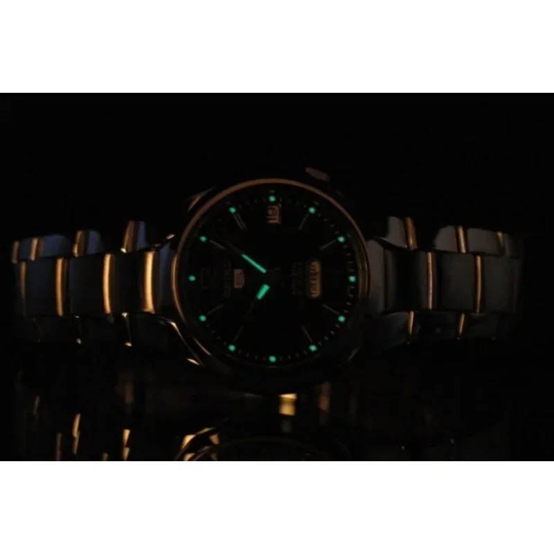 شعبية AAA + الميكانيكية التلقائية AAA + ساعة رجالي سيكو تصميم رياضي متعدد الوظائف حزام الصلب ساعة رجالي يوميا مقاوم للماء