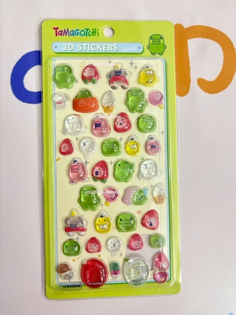 Novo 4pcsン ミskolikル Tamagotchi Adesivos 3D DIY Phonecase Scrapbook Laptop Decal Bonbon Drop Seal Adesivos Scrapbook Presentes de festa