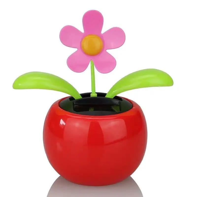 

Car ornaments Solar energy automatic shaking head Apple flower Car decoration supplies Daquan swing Sun flower car