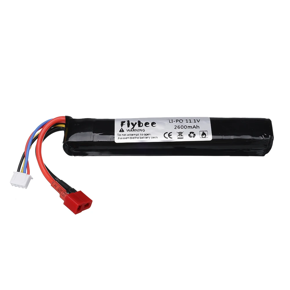 3S Waterpistool Lipo Batterij 11.1V 2600mAh 125mm voor AKKU Mini Airsoft BB Luchtpistool Elektrisch speelgoed RC Onderdelen Met Lader set