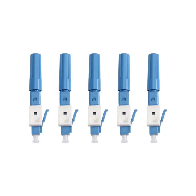 B63B-LC UPC Fiber Optic Quick Connector(5Pcs), For Single Mode Fiber Cable- Fast Connectors Adapter, For CATV