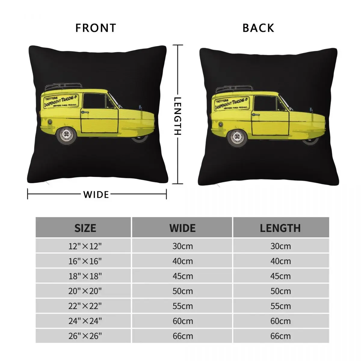 The famous three wheeled van Throw Pillow Luxury Living Room Decorative Cushions Embroidered Cushion Cover