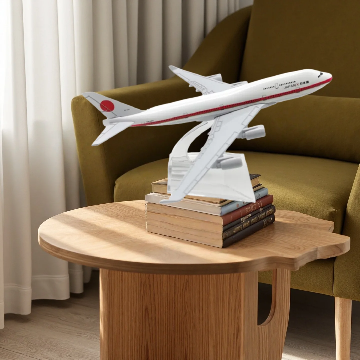 B747 Japón Presidente línea aérea aleación Metal avión modelo 1/400 escala 16cm avión con soporte exhibición coleccionable regalo para Aviati