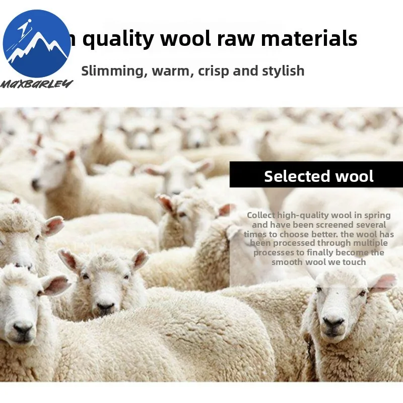 Maxbarley Winter Woolen Coat Men Fashion Detachable Down Jacket Fur Collar Warm Overcoat Korean Designer Double-sided Wool Coat