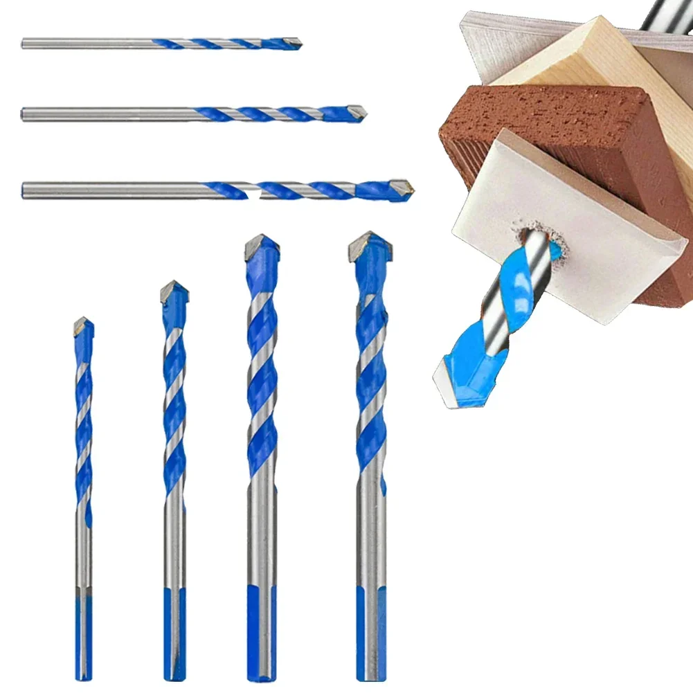 1 pz 3/4/5/6/10/12mm Punta da trapano per vetro metallo punta da trapano piastrelle cemento mattoni legno punzonatura foro apertura utensili elettrici accessori