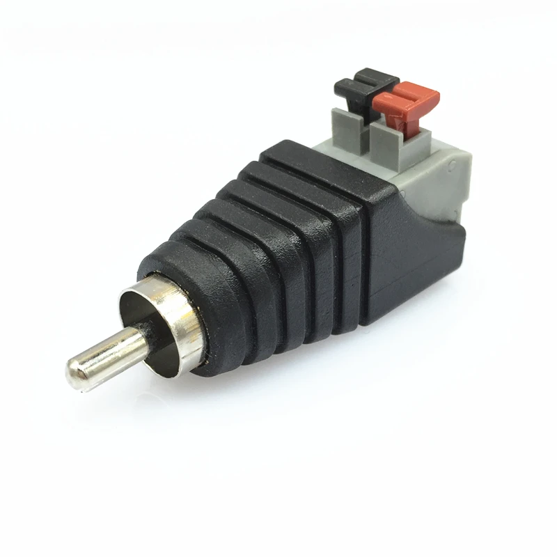 5Pcs/lot RCA Connector Socket Lotus Welding-Free Connector RCA Converter Audio-Video Adapter RCA Welding-Free Audio Socket