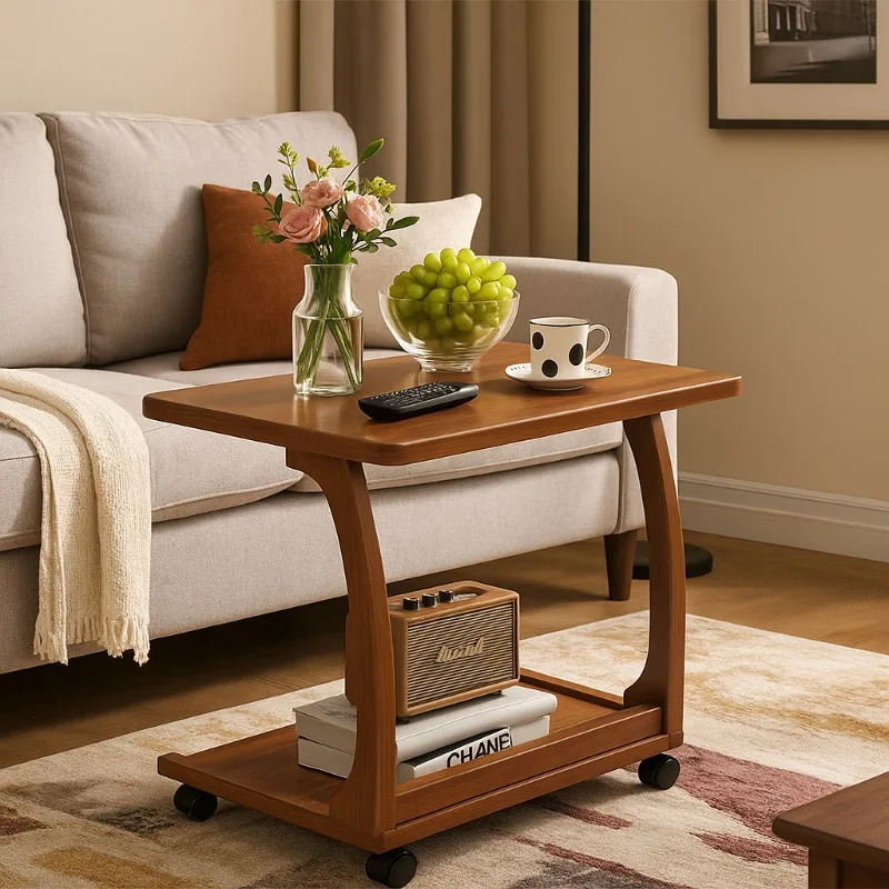 

Sofa side several household living room balcony bedroom removable bedside table with wheels side small apartment