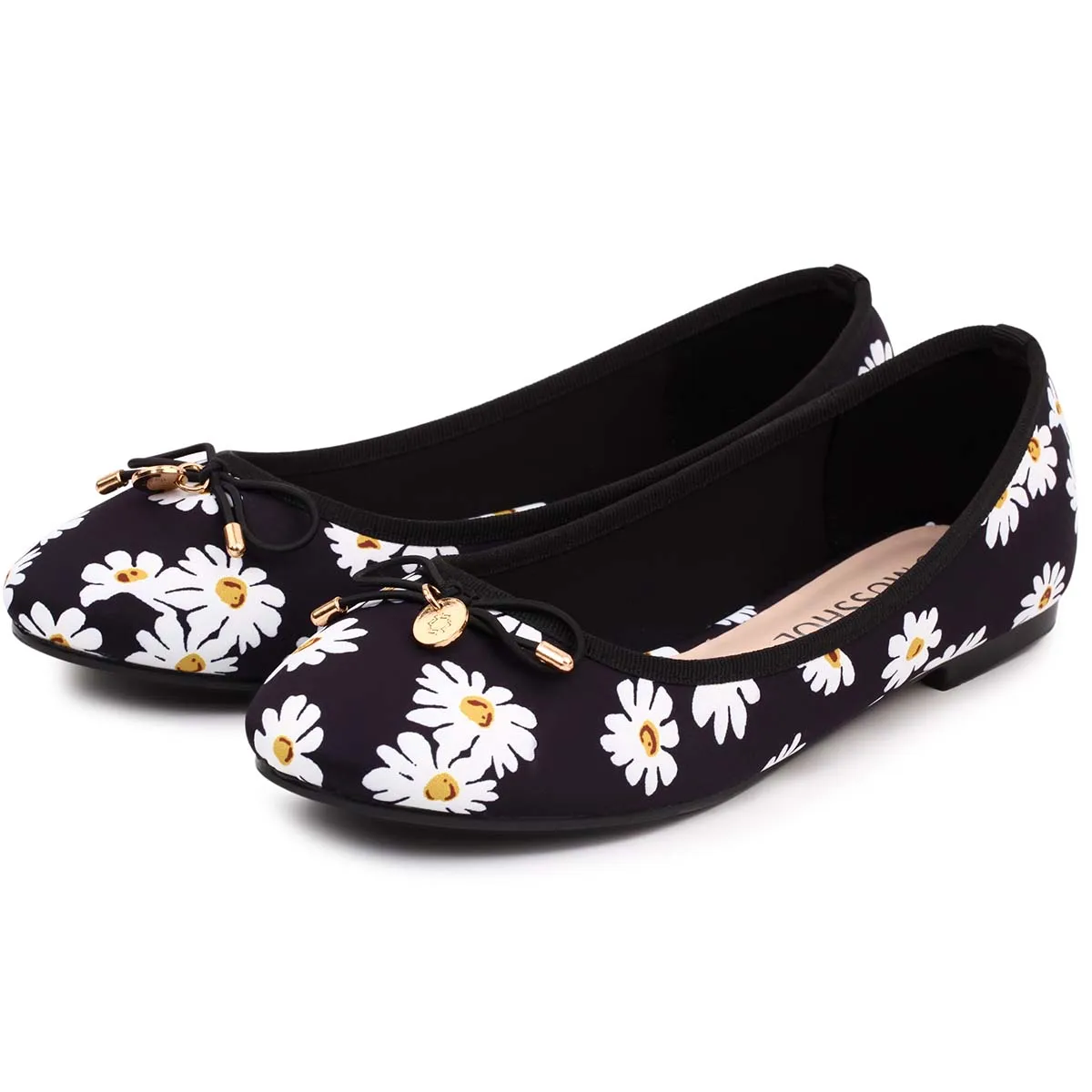 SAMILOR Printed Daisy Flat Shoes 2025 Trend Ballet Shoes Improved Edition Comfortable Soft Soled Shoe for Woman Spring New