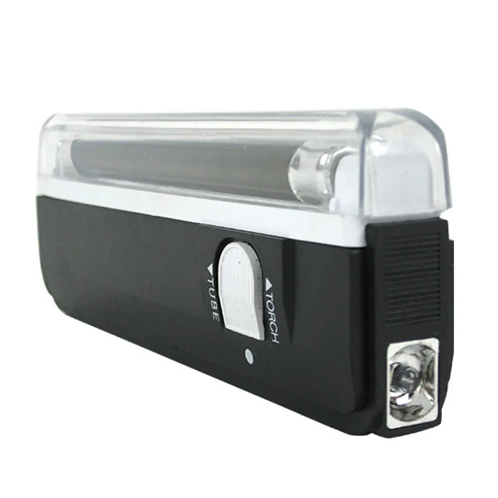 Compact ABS Money Detector 4W Power T5 Lamp Currency Checker Violet Light Portable Design Cash Verifying Machine Bank Use