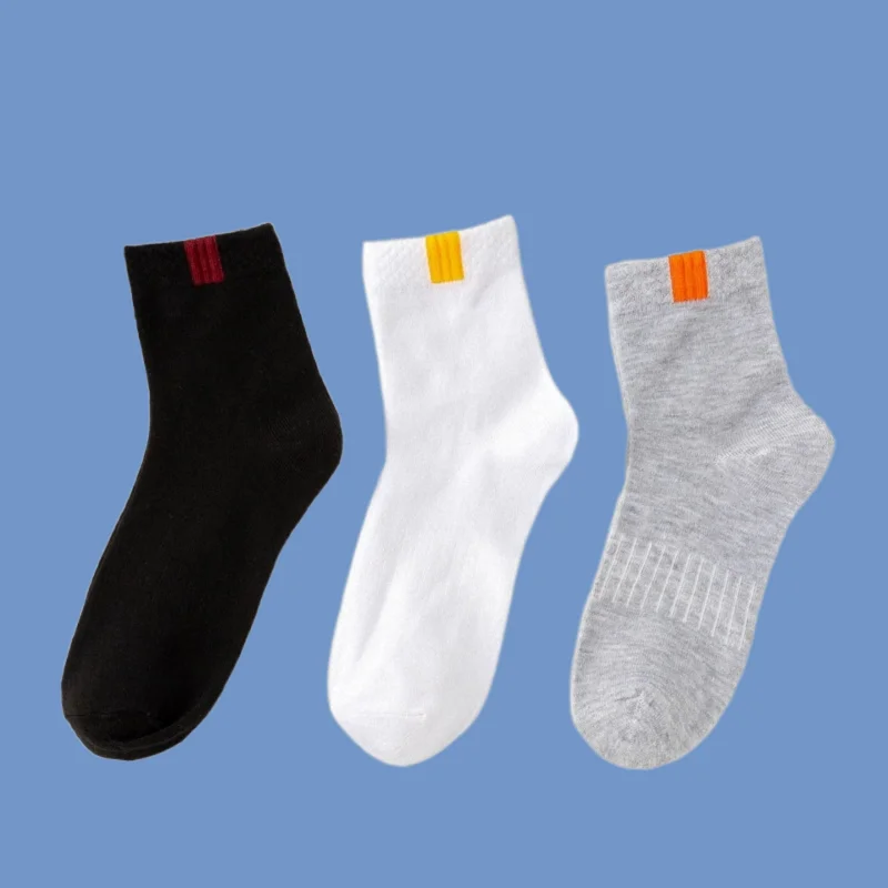 

5/10 Pairs Men's Sports Cotton Socks Autumn Breathable Waist Tied Sports Socks Sweat-absorbing Comfortable Casual Socks