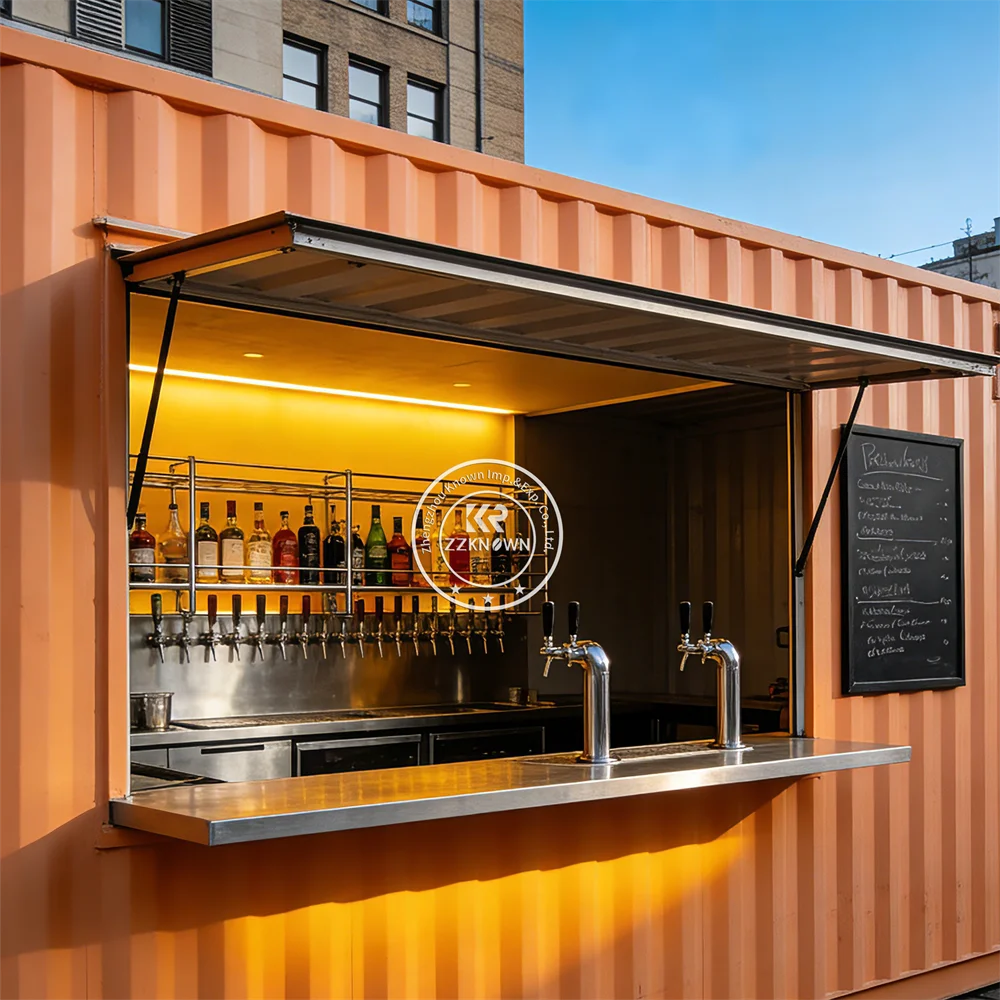 Expandable Container House Prefabricated Restaurant Bar Outdoor Luxury Container Restaurant Coffee Shop Kiosk For Sale