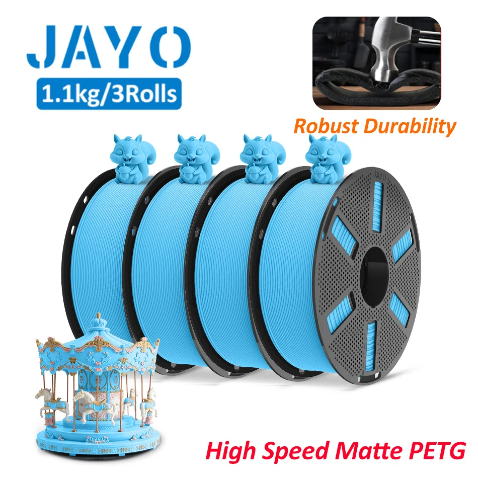 JAYO PLA + / TPU / SILK / PLA Filament 5 Rollen/set 3D Printer Filament Sterk 3D Printmateriaal Voor FDM Geen Klitten