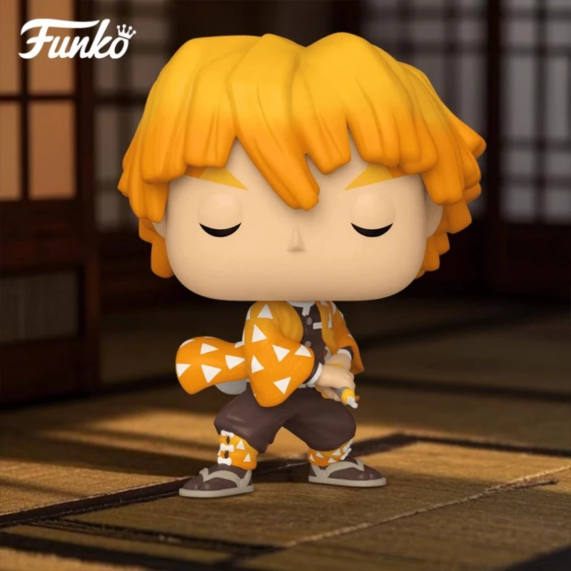 

Genuine Edition FUNKO POP Demon Slayer:Zenitsu Agatsuma Anime Action Desktop Decoration Ornament Model Toys Collectible Model