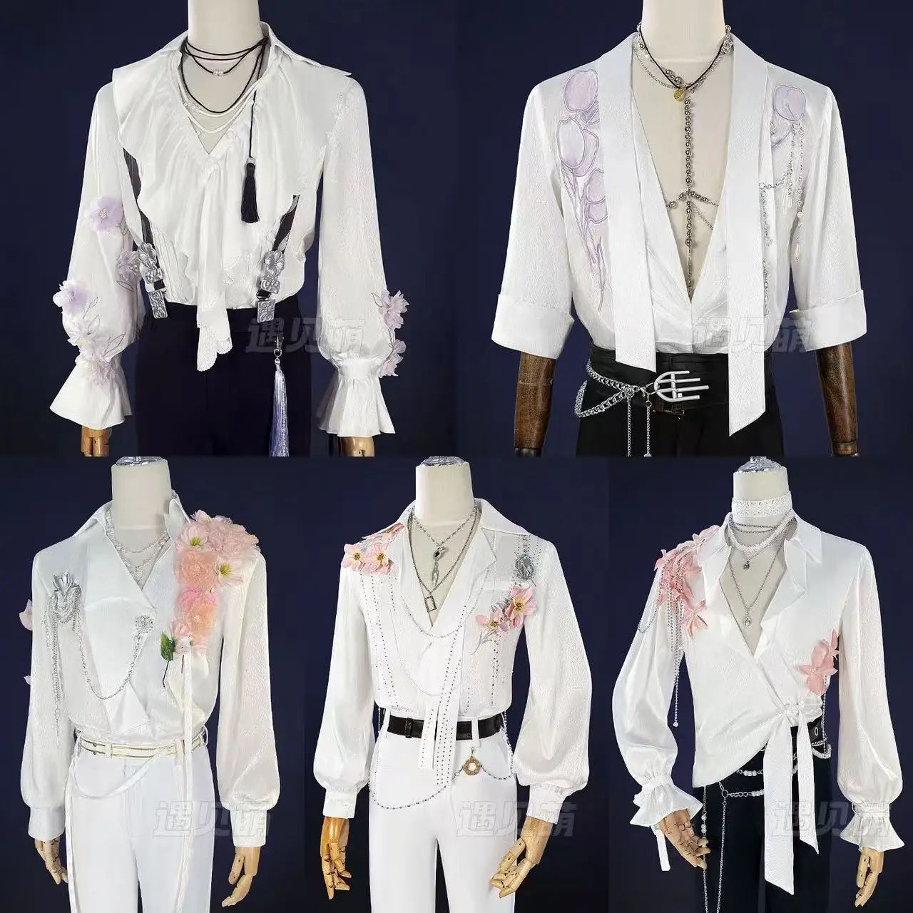 

Game Love and Deepspace Cosplay Anime Caleb Zayne Rafayel Sylus Costume Role Play White Shirt Top Set for Comic Halloween party