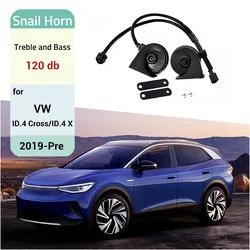 For VW ID.4 Cross/ID.4 X 2021-Pre Car Snail Horn Speakers Tweeter High Bass Waterproof Whistle Accessories