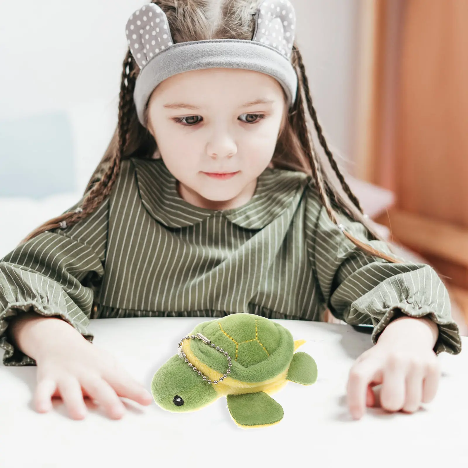 

Набор из 10 плюшевых брелоков-черепах: подвески для рюкзаков и школьных сумок, очаровательный подарок, мультяшный дизайн