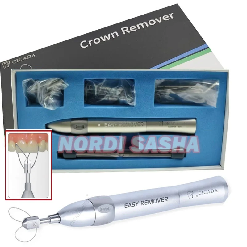 1 комплект CICADA, автоматическое стоматологическое легкое устройство для удаления коронок, 5-скоростное регулируемое автоматическое устройство для удаления коронок, безопасное и быстрое устройство