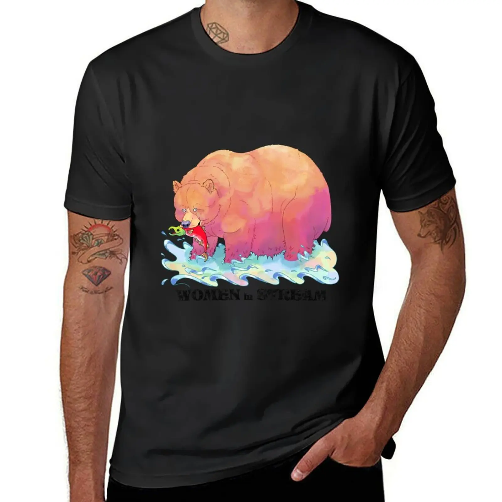 

Women In Stream T-Shirt funny gifts sweat boys animal print sweat shirts, men