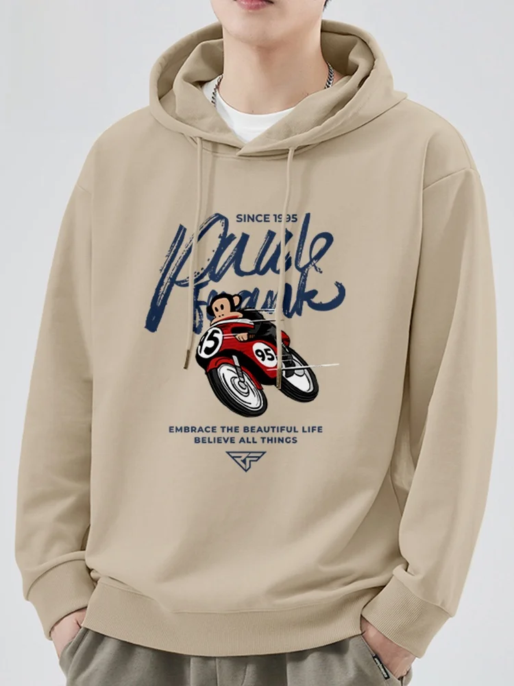 

Heavyweight Hoodie Men's American Sle Long Sve Jaet Casual Comfortable Breathable Sweatirt for Spring