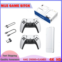 M15 gaming stick 4K high-definition video game console 64G 20000+gaming handheld wireless console, suitable for SNES arcade