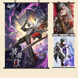 Game Honkai: Star Rail Boothill Robin Painting Fabric Wall Scroll poster Home Decoration Wall Decoration Gifts Cosplay