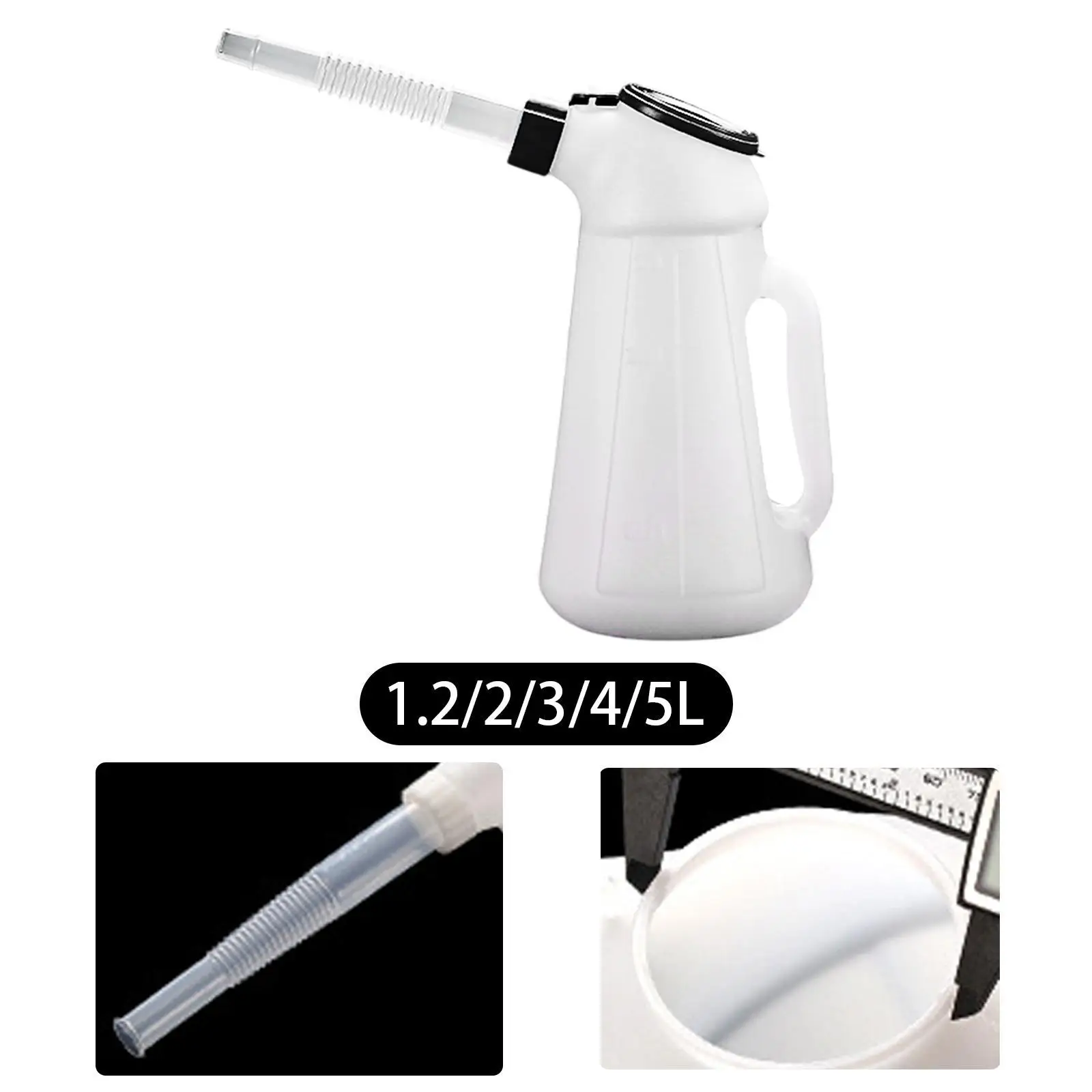 Lata de aceite con boquilla, contenedor medidor industrial con tapa, jarra dispensadora de aceite