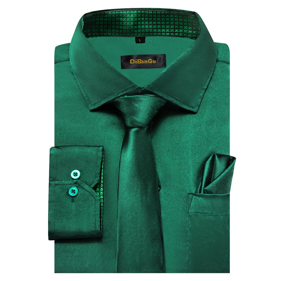 mens green silk dress shirt Ties2you Silk Shirt Emerald Green Plaid Button Down Mens Dress Shirt –  ties2you
