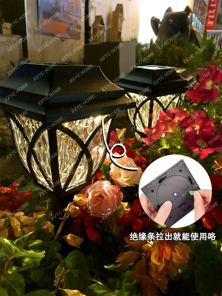 Solar outdoor lawn light courtyard villa garden decoration waterproof night light yard arrangement grass floor lamp image 3