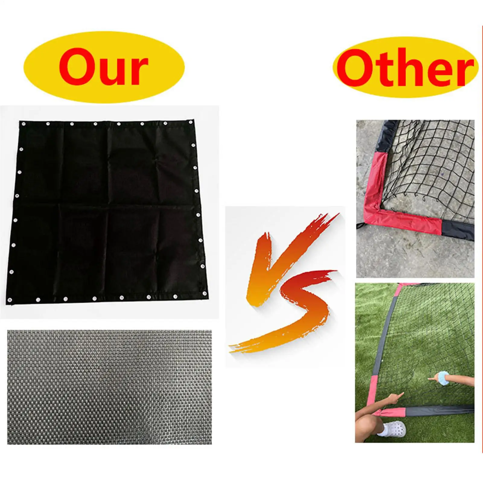 Baseball Rebounder Net Soccer Training Target Bounce Back Mesh Soccer Rebound Training Net For Volleyball Football Backyard