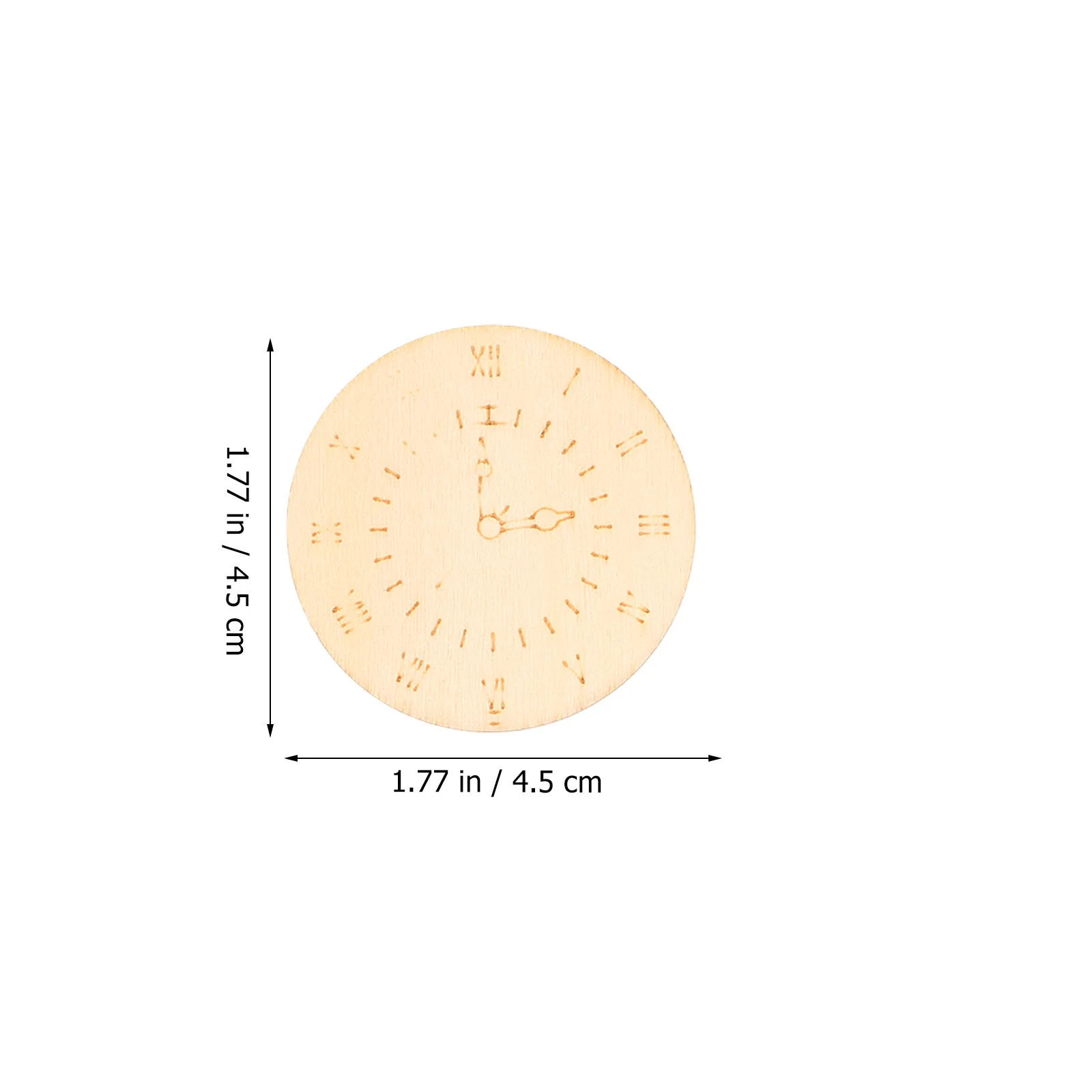 

8Pcs Wooden Wall Sticker Boxwood Watch Pattern Wall Decoration Sticker Removable for Living Room Kids Room Bedroom Office