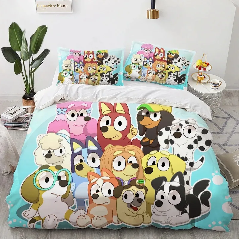 

Cartoon B-Blueys Bed Covers Bedding Set,Bingo Chilli Cover Modern Printed 2/3Piece Set 1 Bed Cover,Birthday Gifts